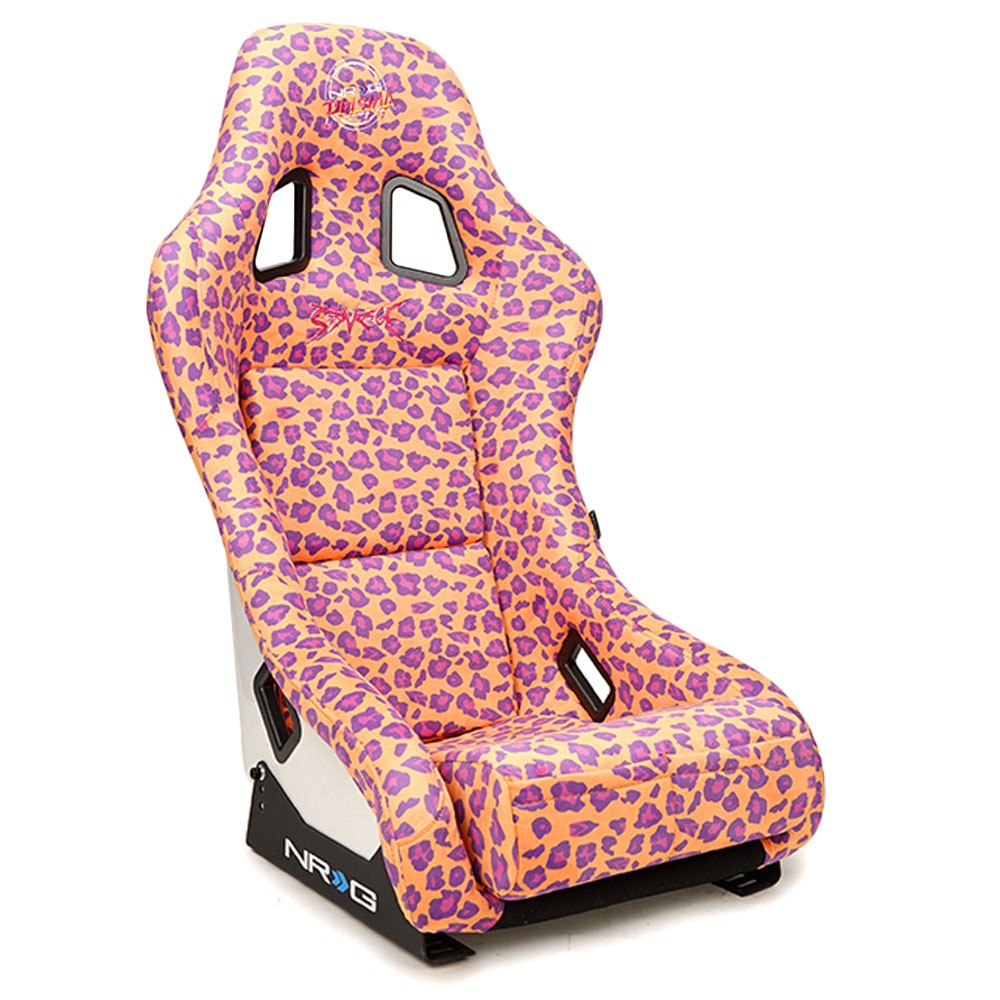 NRG FRP-303-OR-SAVAGE PRISMA Fixed Bucket Racing Seat Orange Savage  NRG-FRP-303-OR-SAVAGE