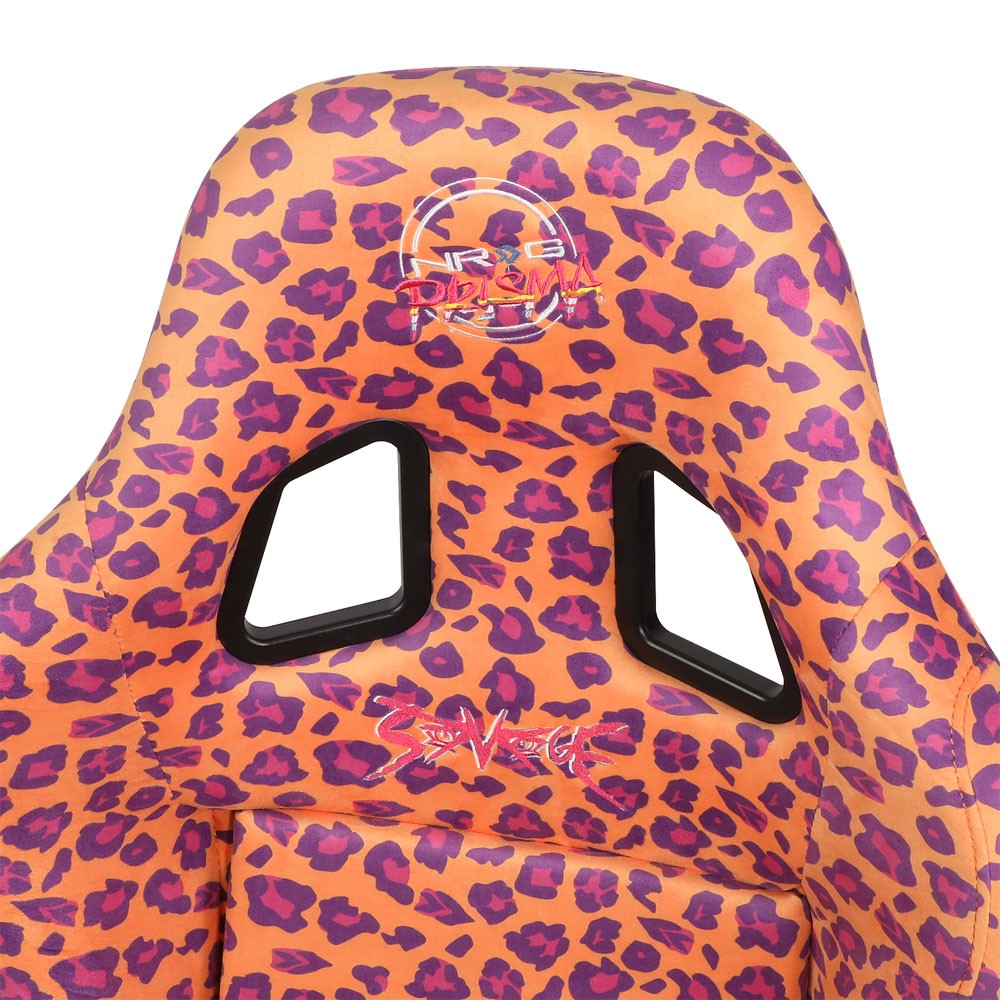 NRG FRP-303-OR-SAVAGE PRISMA Fixed Bucket Racing Seat Orange Savage  NRG-FRP-303-OR-SAVAGE