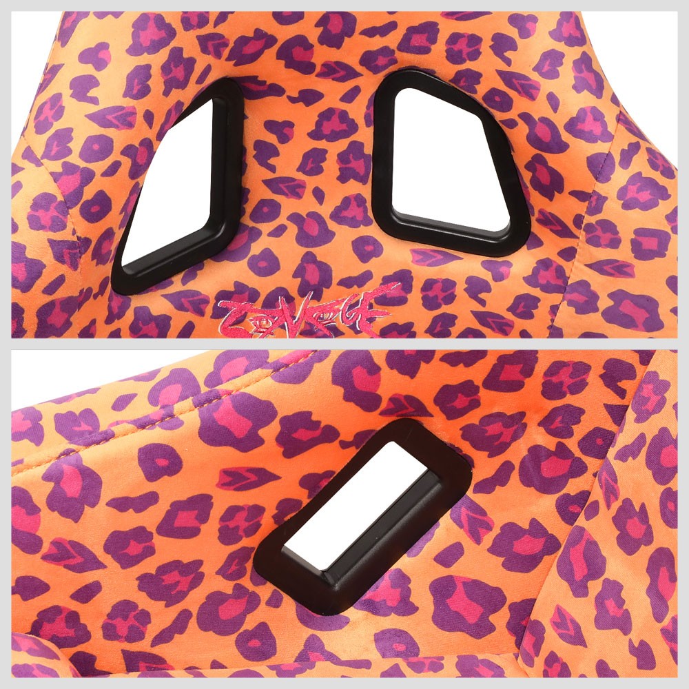 NRG FRP-303-OR-SAVAGE PRISMA Fixed Bucket Racing Seat Orange Savage  NRG-FRP-303-OR-SAVAGE