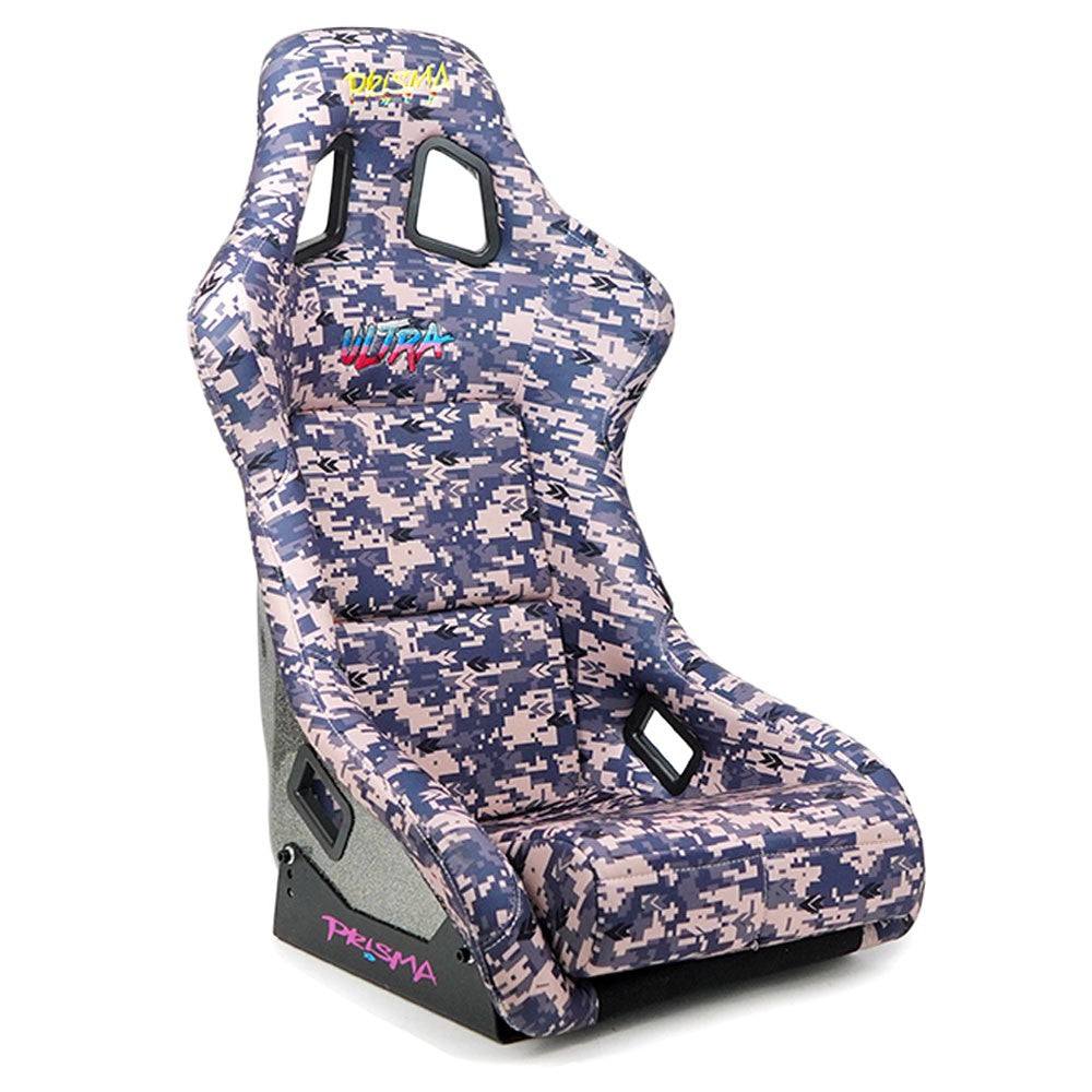 NRG FRP-303-STORM PRISMA Fixed Bucket Racing Seat Grey Digital Camo NRG-FRP-303-STORM