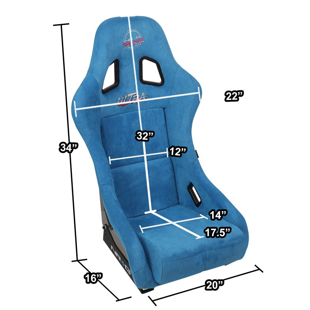 NRG FRP-303BL-ULTRA PRISMA Fixed Bucket Racing Seat Blue NRG-FRP-303BL-ULTRA