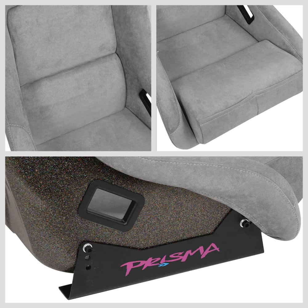 NRG FRP-303GY-ULTRA PRISMA Fixed Bucket Racing Seat Grey NRG-FRP-303GY-ULTRA