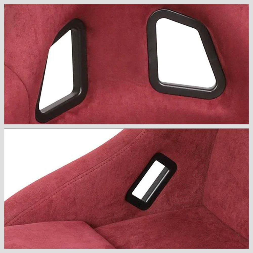 NRG FRP-303MAR-PRISMA PRISMA Fixed Bucket Racing Seat Maroon NRG-FRP-303MAR-PRISMA