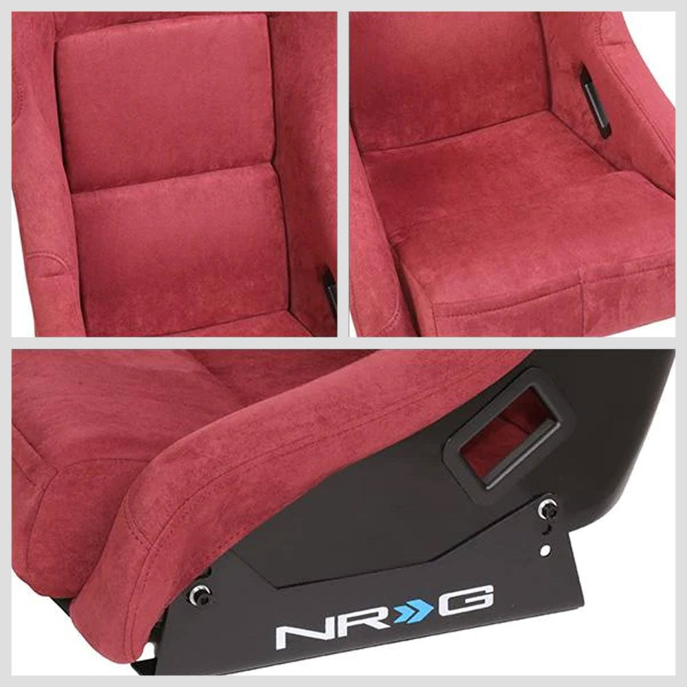NRG FRP-303MAR-PRISMA PRISMA Fixed Bucket Racing Seat Maroon NRG-FRP-303MAR-PRISMA