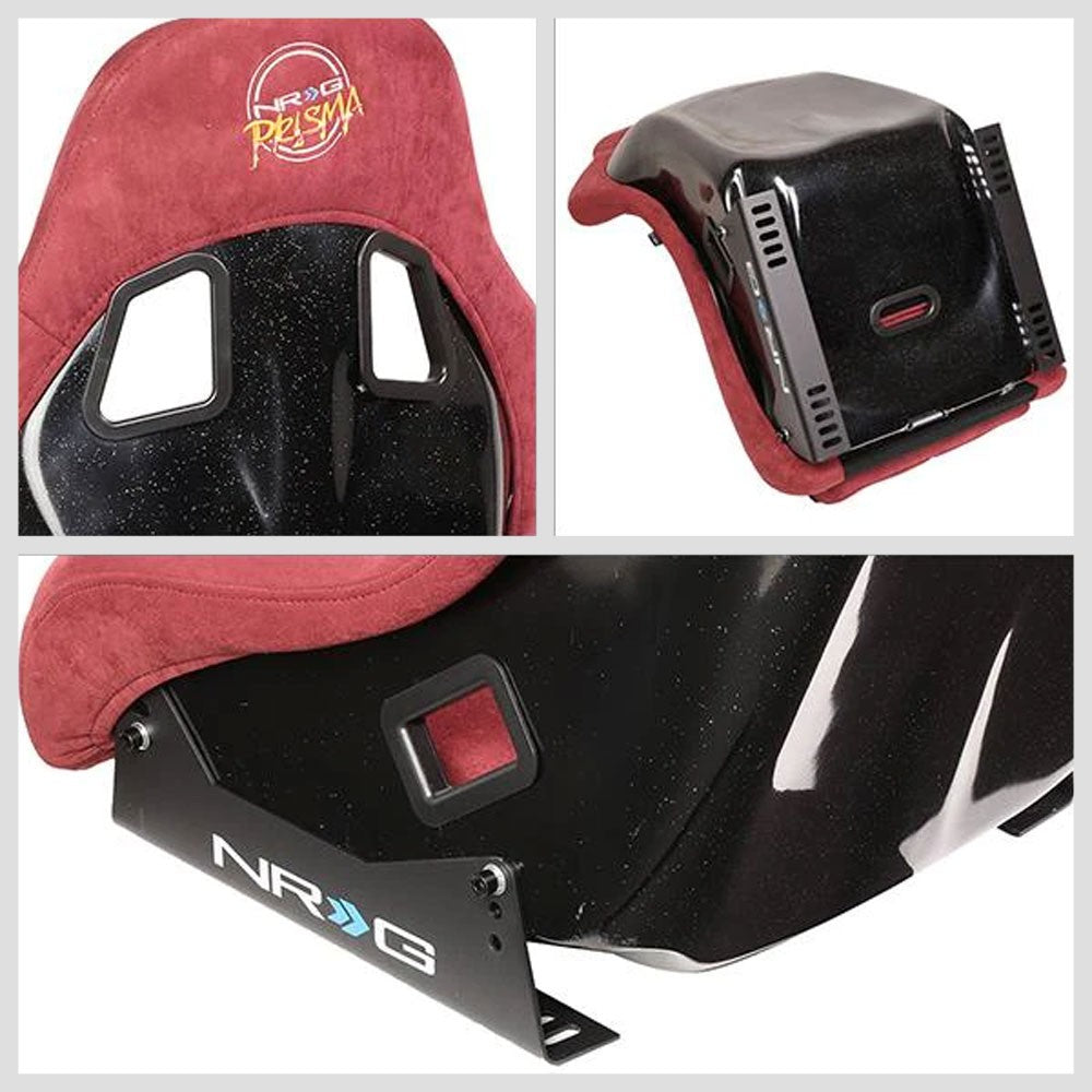 NRG FRP-303MAR-PRISMA PRISMA Fixed Bucket Racing Seat Maroon NRG-FRP-303MAR-PRISMA