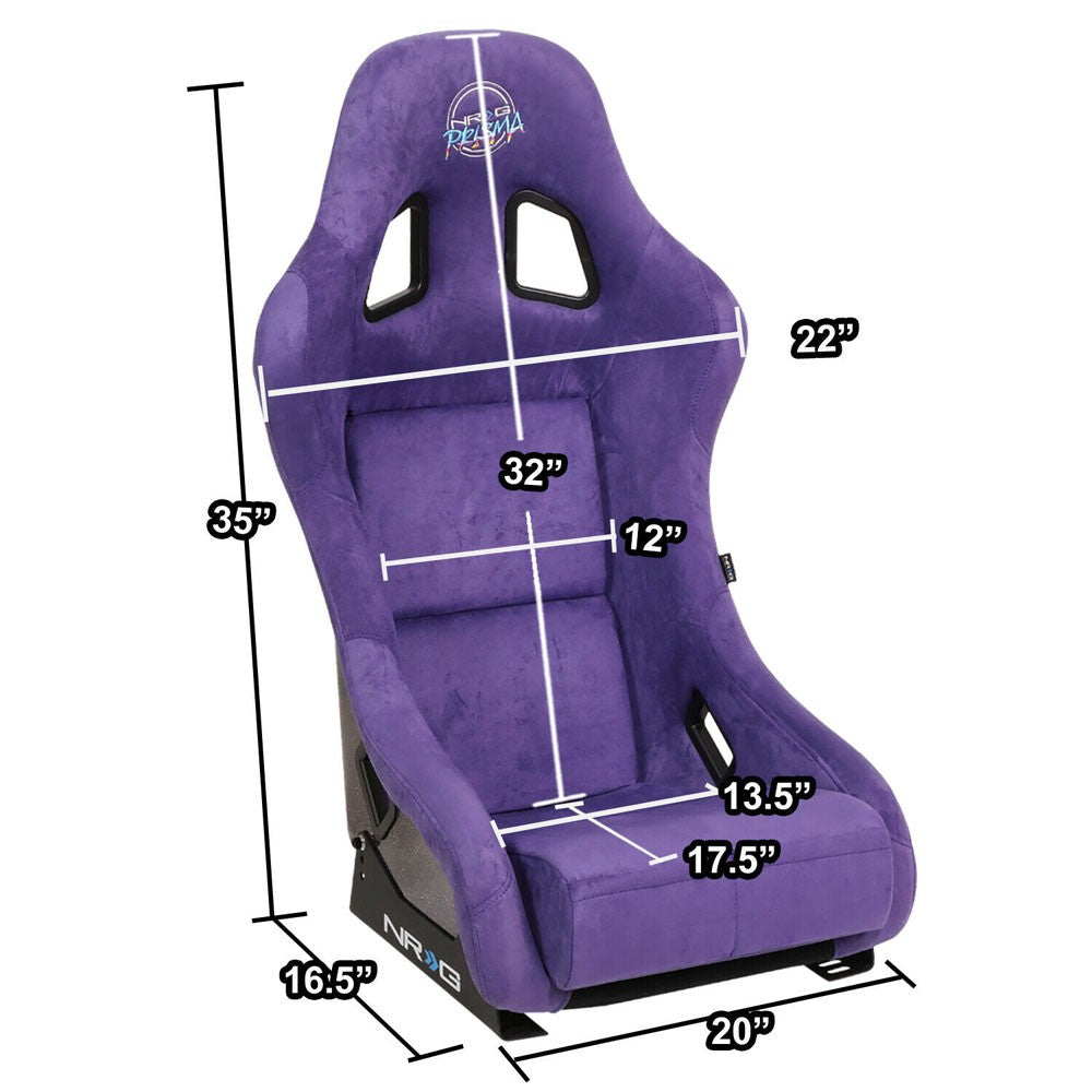 NRG FRP-303PP-PRISMA Bucket (Medium) NRG Prisma Logo Racing Seat Purple