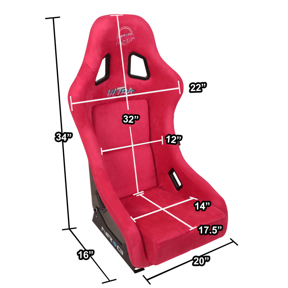 NRG FRP-303RD-ULTRA Prisma Bucket (Medium) Special Ultra NRG Racing Seat Red
