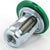 NRG 10PC Rivets for Metal 20MM Bumper Trunk Fender Washer Kit Green/Silver Bolt