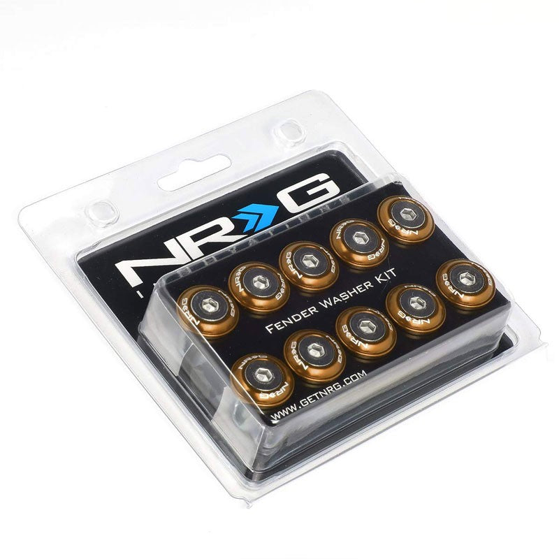 NRG 10PC Rivets for Metal 20MM Bumper Trunk Fender Washer Rose Gold/Silver Bolt