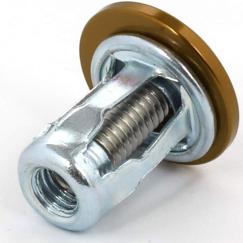 NRG 10PC Rivets for Metal 20MM Bumper Trunk Fender Washer Rose Gold/Silver Bolt