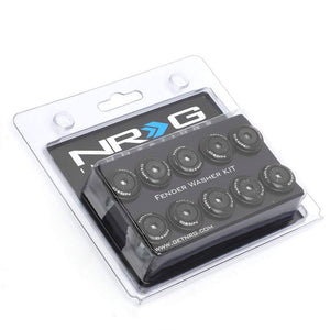 NRG 10PC Rivets for Plastic 20MM Bumper Trunk Lids Fender Washer Kit Black/Bolt-Washer-BuildFastCar