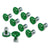NRG 10PC Rivets for Plastic 20MM Bumper Trunk Lids Fender Washer Kit Green/Bolt-Washer-BuildFastCar