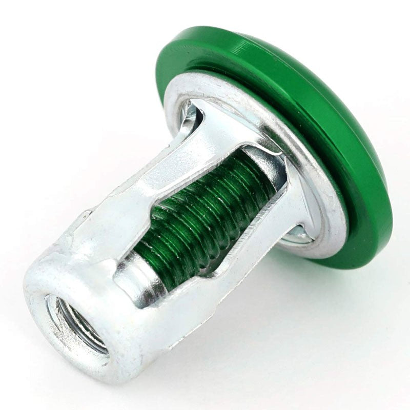 NRG 10PC Rivets for Plastic 20MM Bumper Trunk Lids Fender Washer Kit Green/Bolt-Washer-BuildFastCar