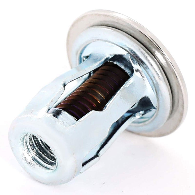 NRG 10PC Rivets for Plastic Bumper Trunk Fender Washer Silver/Titanium Burn Bolt-Washer-BuildFastCar