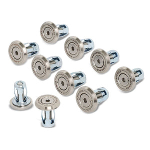 NRG 10PC Rivets for Plastic Bumper Fender Washer Stainless Steel/Silver Bolt-Washer-BuildFastCar