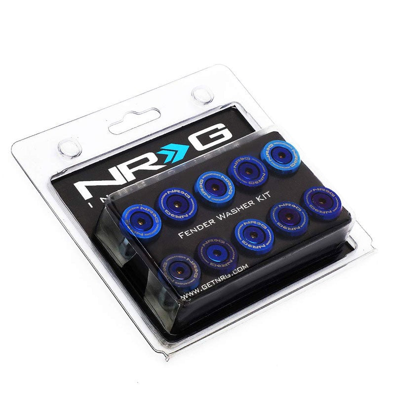 NRG 10PC Rivets for Plastic 20MM Bumper Trunk Fender Washer Titanium Burn/Bolt-Washer-BuildFastCar