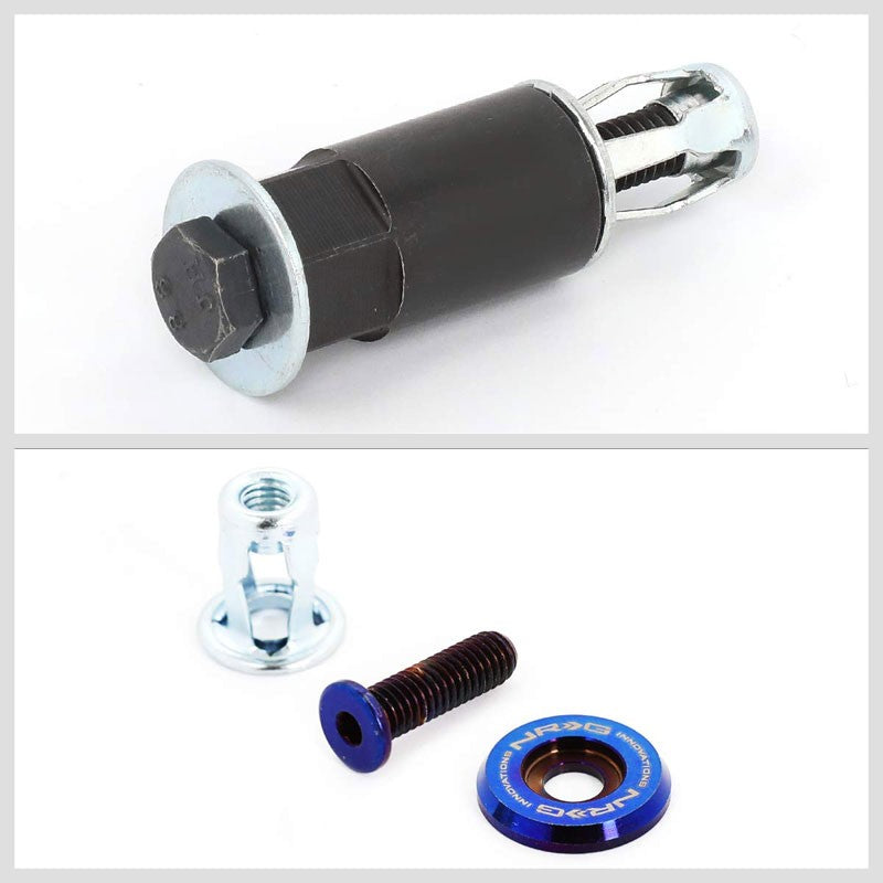 NRG 10PC Rivets for Plastic 20MM Bumper Trunk Fender Washer Titanium Burn/Bolt-Washer-BuildFastCar