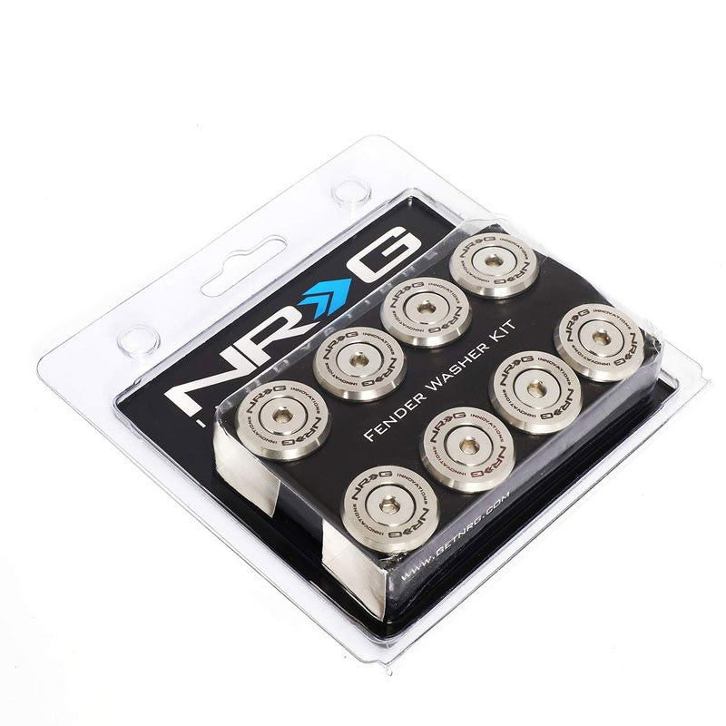 NRG 8PC Rivets for Metal Bumper Trunk Fender Washer Stainless Steel/Silver Bolt-Washer-BuildFastCar