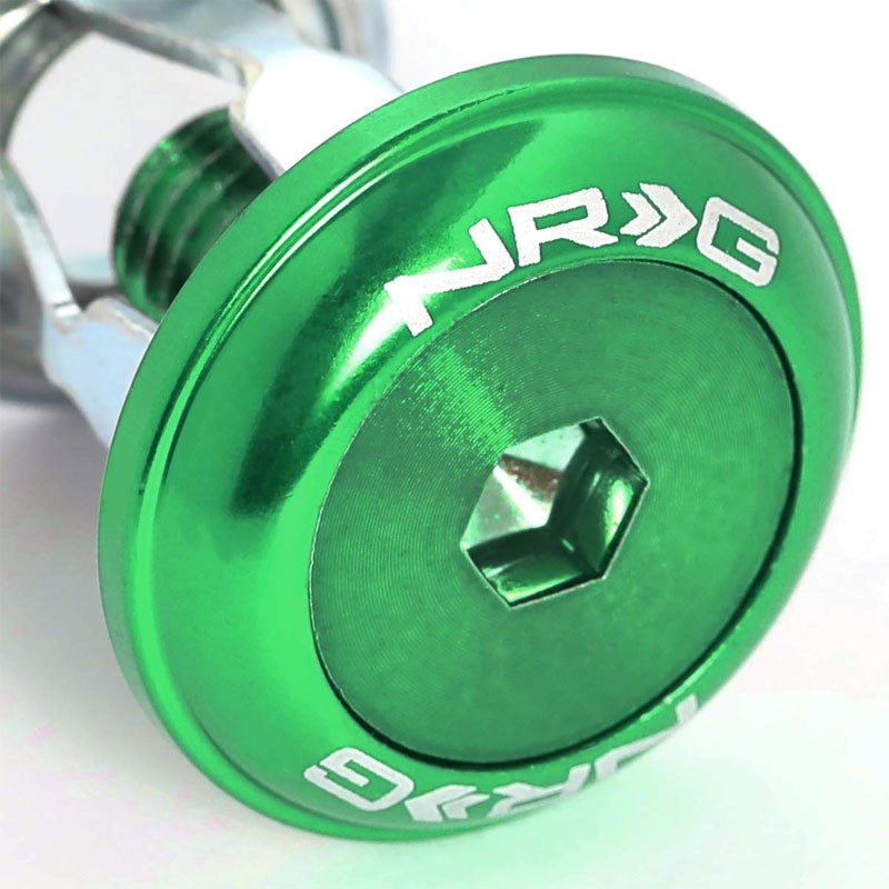 NRG 8PC Rivets for Plastic 20MM Bumper Trunk Lids Fender Washer Kit Green/Bolt-Washer-BuildFastCar