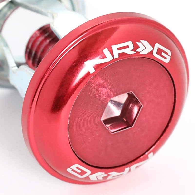 NRG 8PC Rivets for Plastic 20MM Bumper Trunk Lids Fender Washer Kit Red/Bolt-Washer-BuildFastCar