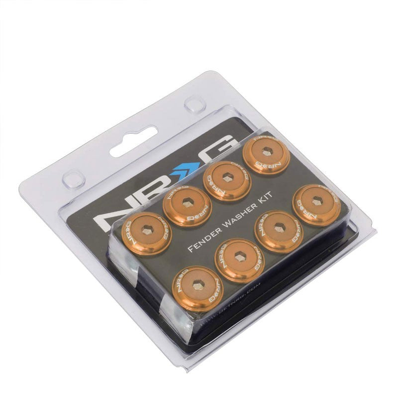 NRG 8PC Rivets 24MM Bumper Trunk Fender Washer Rose Gold Bolt Washer