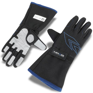 NRG GS-500BK-L Large Size Race Double Layer Full Finger Gloves SFI-Safety Equipment-BuildFastCar