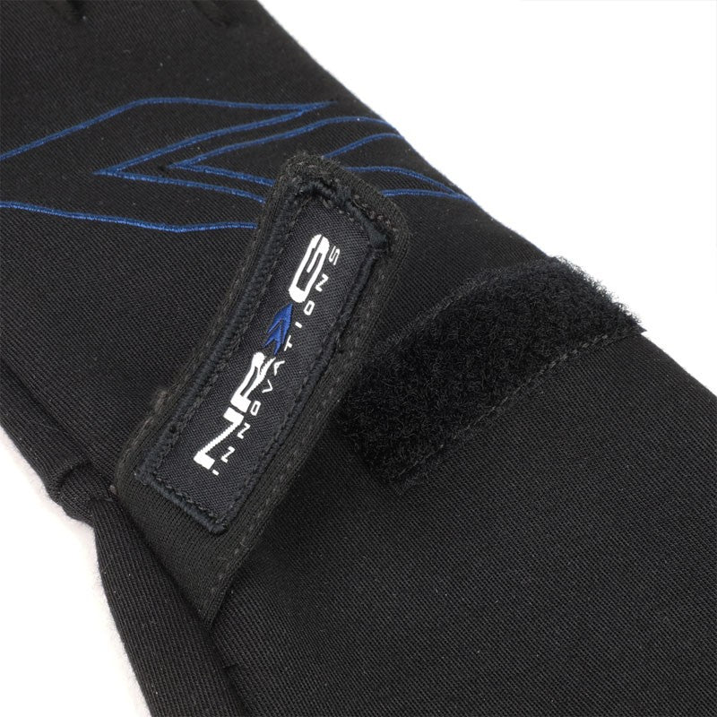 NRG GS-500BK-M Medium Size Race Double Layer Full Finger Gloves SFI-Safety Equipment-BuildFastCar