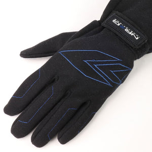 NRG GS-500BK-M Medium Size Race Double Layer Full Finger Gloves SFI-Safety Equipment-BuildFastCar