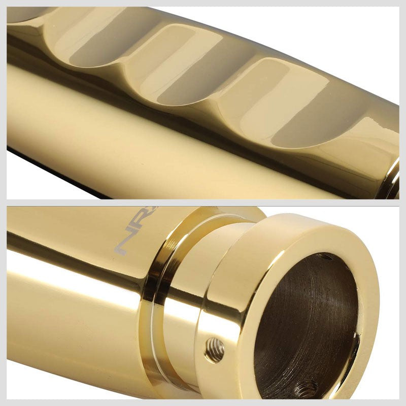 NRG HK-700CG Round AC 4.875" Length Chrome Gold Emergency Hand Brake Handle Grip-Shifter Components-BuildFastCar