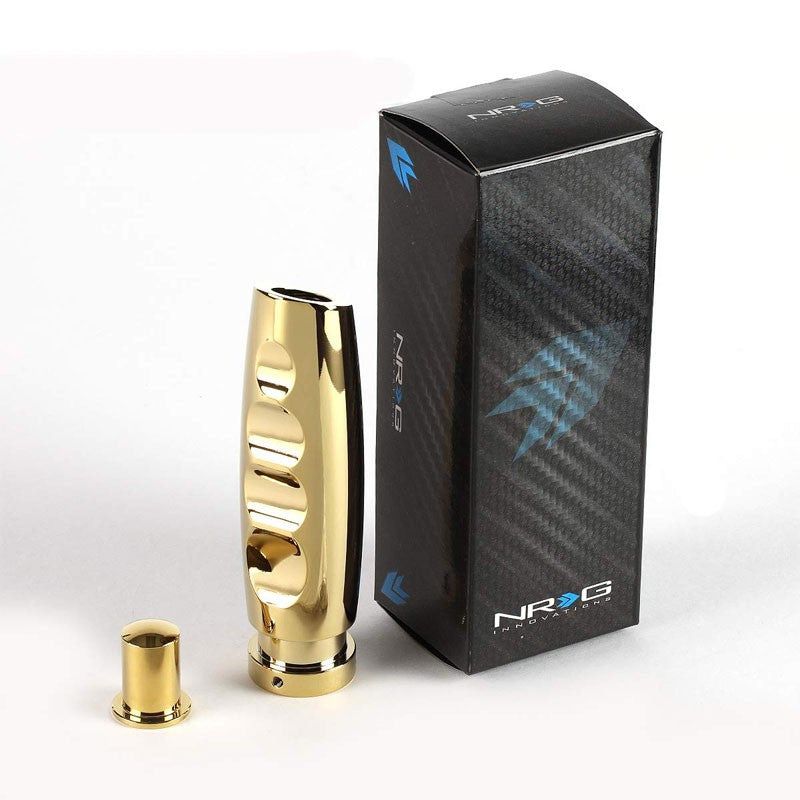 NRG HK-700CG Round AC 4.875" Length Chrome Gold Emergency Hand Brake Handle Grip-Shifter Components-BuildFastCar