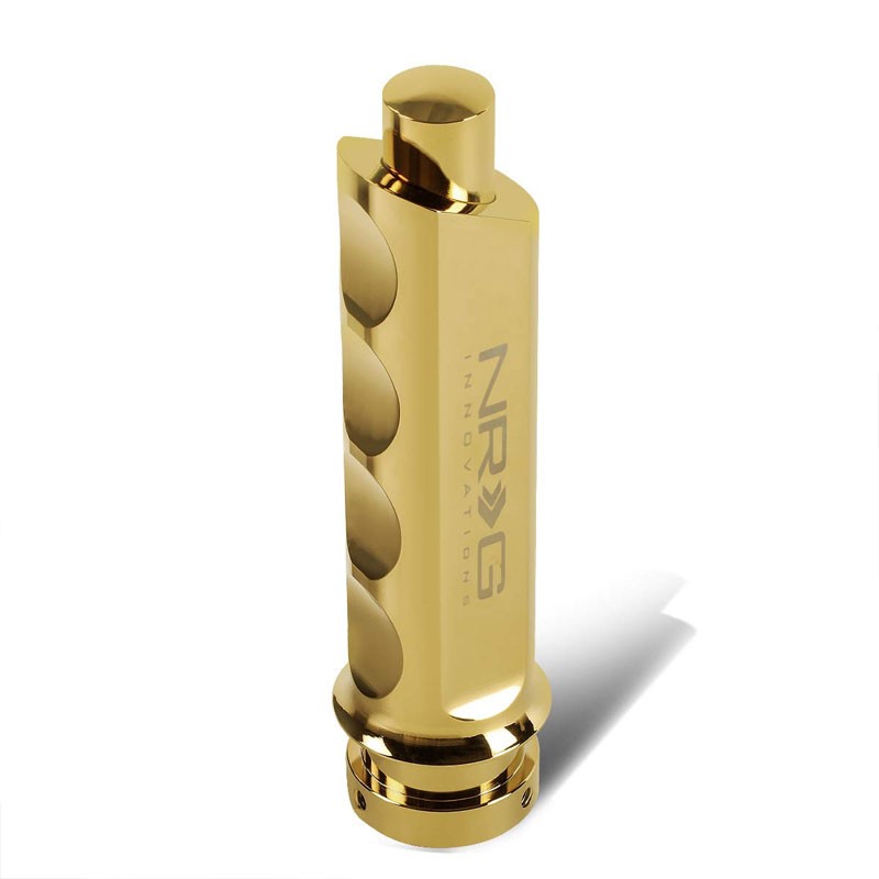 NRG HK-800CG Finger Groove Chrome Gold Anodized Emergency Hand Brake Handle Grip-Shifter Components-BuildFastCar