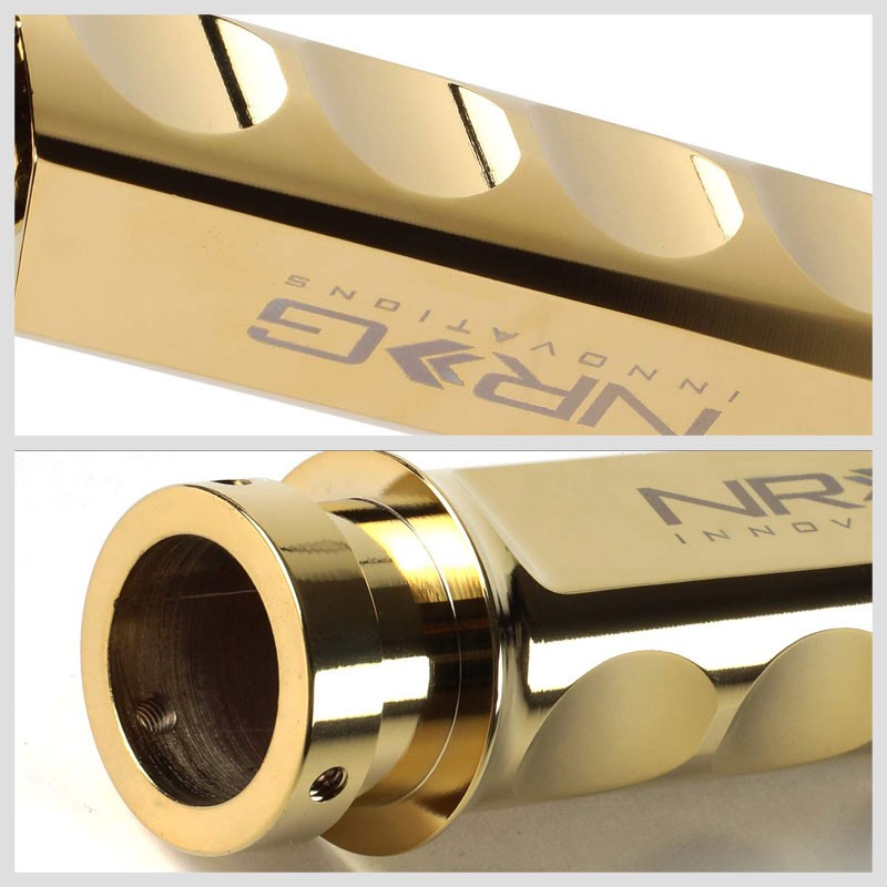 NRG HK-800CG Finger Groove Chrome Gold Anodized Emergency Hand Brake Handle Grip-Shifter Components-BuildFastCar