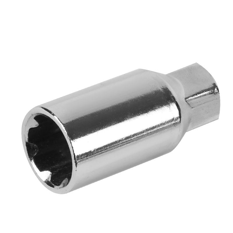 NRG SIlver Bullet Shape M12x1.25 Steel Wheel/Rim Lock Lug Nuts+Adapter Key-Car & Truck Wheels-BuildFastCar