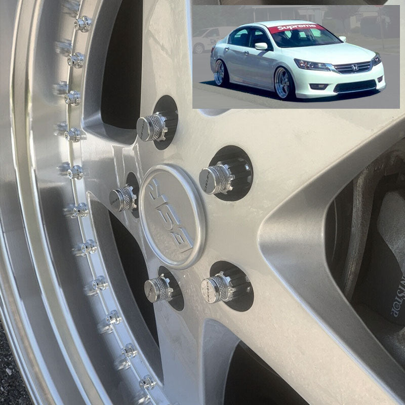20PCs NRG Steel Red Lug Nut [Conical Tapered Extended Closed End Spline Drive] [Conical Seat / M12 x 1.50]