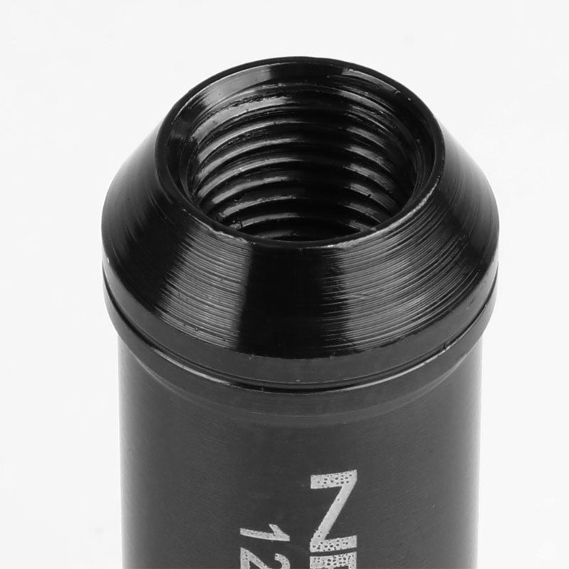 NRG Black Closed End Spline M12x1.25 Steel Wheel/Rim Lock Lug Nuts+Adapter Key-Car & Truck Wheels-BuildFastCar