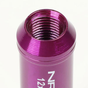 NRG Purple Closed End Spline M12x1.25 Steel Wheel/Rim Lock Lug Nuts+Adapter Key-Car & Truck Wheels-BuildFastCar