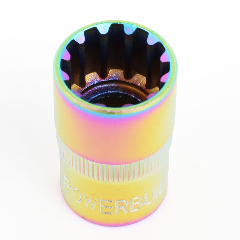 NRG Neo Chrome Open End Spline M12x1.5 Titanium Wheel/Rim Lock Lug Nuts+Key-Car & Truck Wheels-BuildFastCar