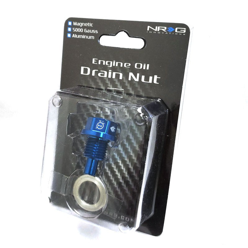 M14 x 1.5 Blue Aluminum 5000 Gauss Magnetic Oil Drain Plug For Acura/Dodge/Honda-Performance-BuildFastCar