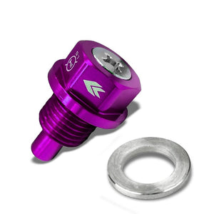 M14 x 1.5 NRG Purple Aluminum 5000 Gauss Magnetic Oil Drain Plug For Acura/Honda-Performance-BuildFastCar