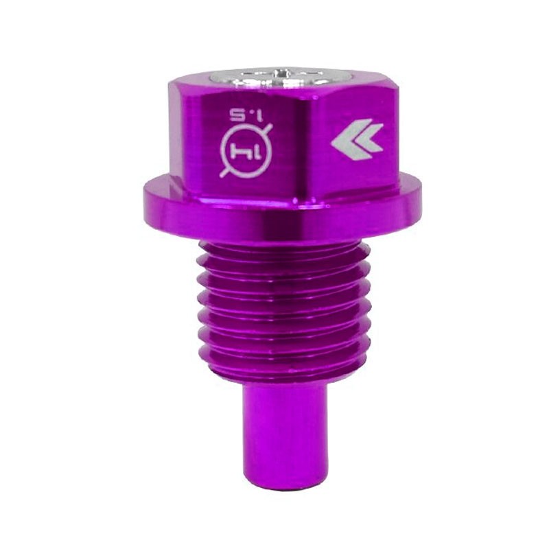 M14 x 1.5 NRG Purple Aluminum 5000 Gauss Magnetic Oil Drain Plug For Acura/Honda-Performance-BuildFastCar
