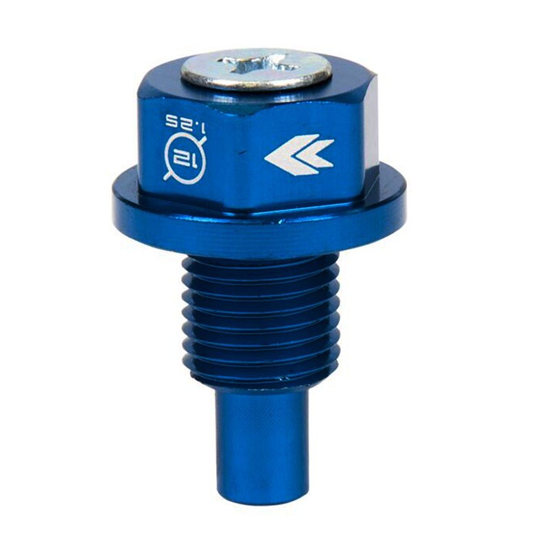 M12 x 1.25 Blue Aluminum 5000 Gauss Magnetic Oil Drain Plug For Infiniti/Lexus-Performance-BuildFastCar