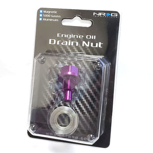 M12 x 1.25 Purple Aluminum 5000 Gauss Magnetic Oil Drain Plug For Infiniti/Lexus-Performance-BuildFastCar