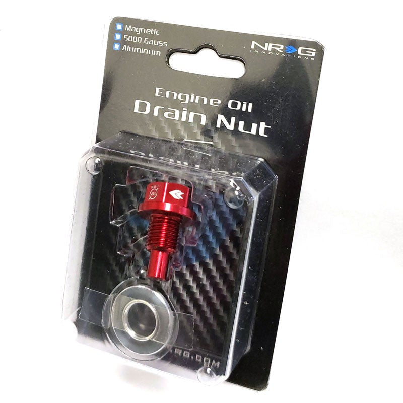 M12 x 1.25 Red Aluminum 5000 Gauss Magnetic Oil Drain Plug For Infiniti/Lexus-Performance-BuildFastCar