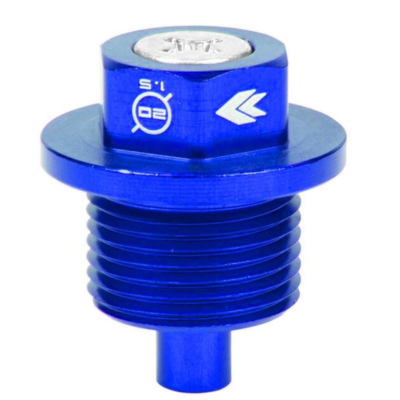 M20 x 1.5 NRG Blue Aluminum 5000 Gauss Magnetic Oil Drain Plug For Subaru-Performance-BuildFastCar