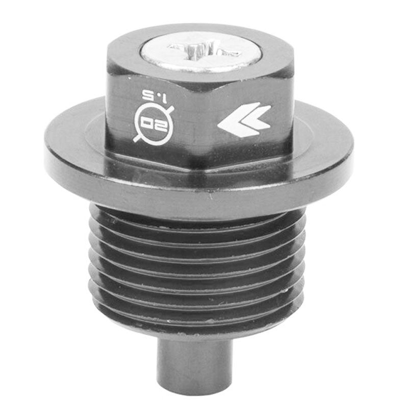 M20 x 1.5 NRG Gun Metal Aluminum 5000 Gauss Magnetic Oil Drain Plug For Subaru