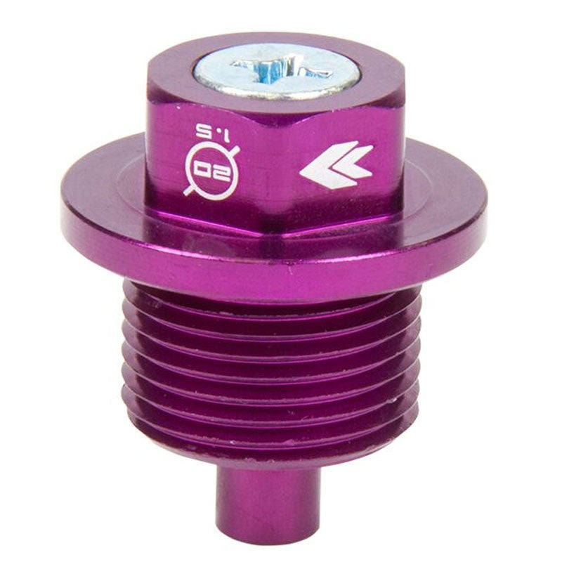 M20 x 1.5 NRG Purple Aluminum 5000 Gauss Magnetic Oil Drain Plug For Subaru