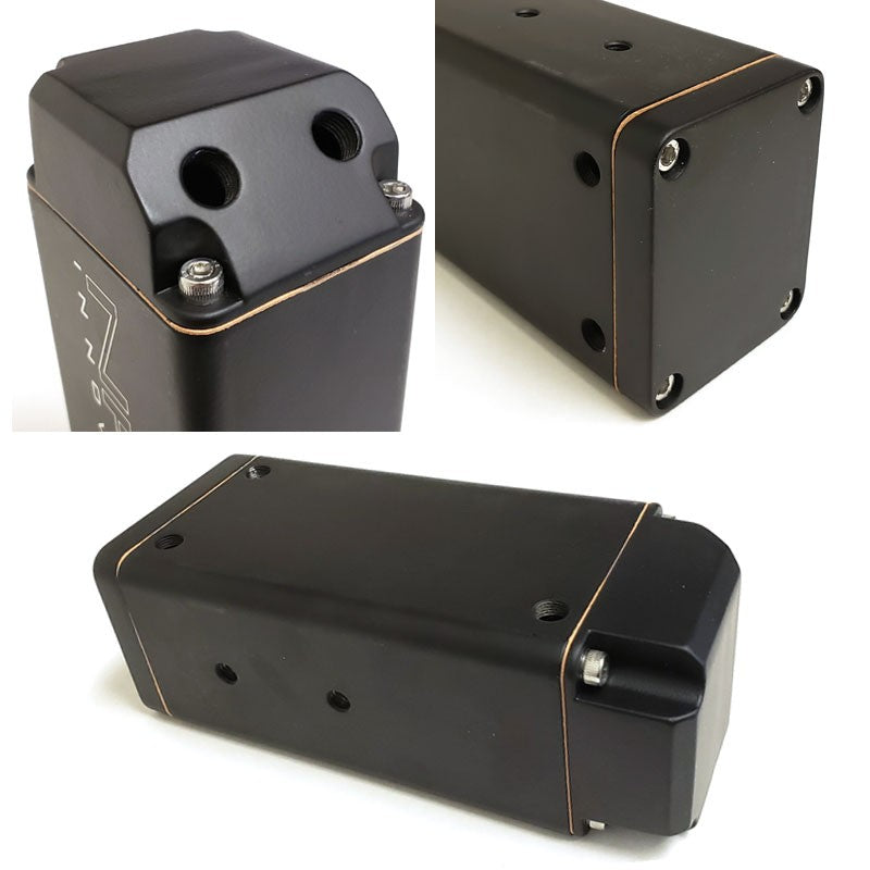 750ML NRG Black Aluminum Engine Valve Oil Catch Tank Reservoir Can+Hose+Mount-Performance-BuildFastCar