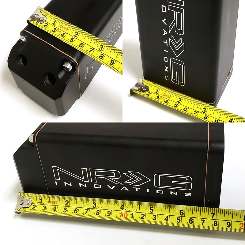 750ML NRG Black Aluminum Engine Valve Oil Catch Tank Reservoir Can+Hose+Mount-Performance-BuildFastCar