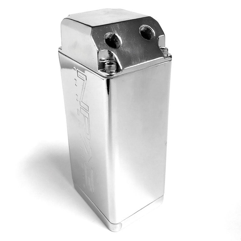 750ML NRG Chrome Aluminum Engine Valve Oil Catch Tank Reservoir Can+Hose+Mount-Performance-BuildFastCar