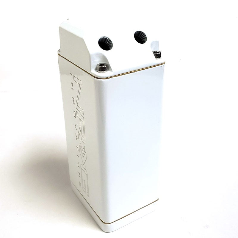 750ML NRG White Aluminum Engine Valve Oil Catch Tank Reservoir Can+Hose+Mount-Performance-BuildFastCar